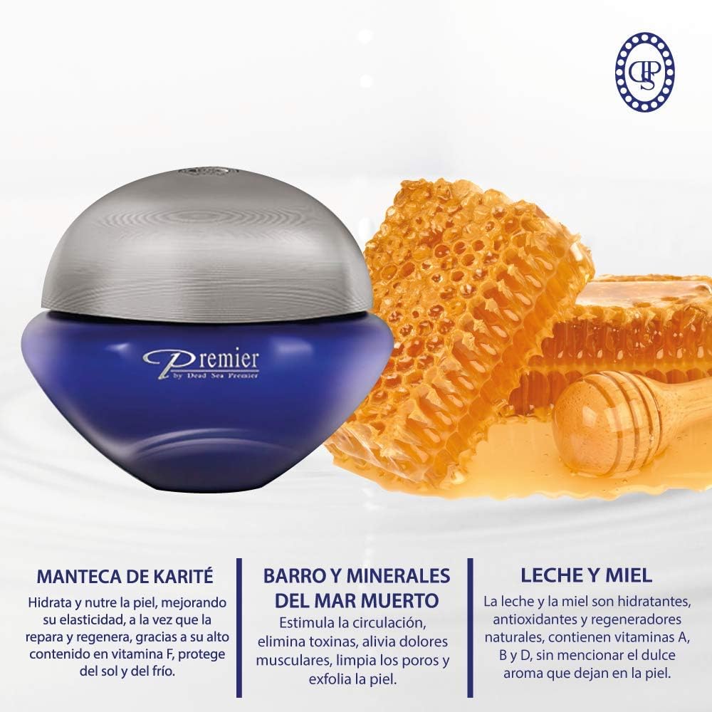 Crema hidratante corporal con Carité y minerales del Mar Muerto - Leche y miel